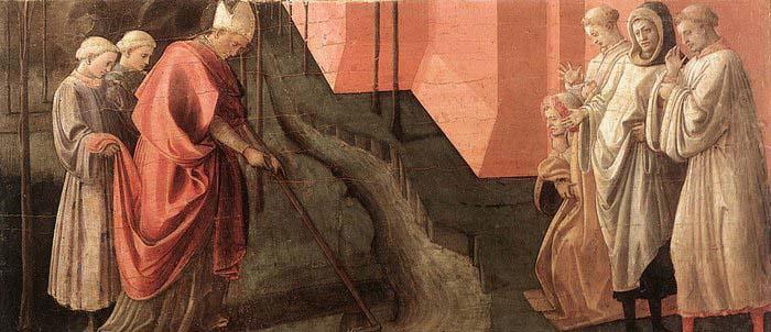 Fra Filippo Lippi St Fredianus Diverts the River Serchio China oil painting art